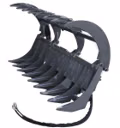 2023 CID Attachments Heavy Duty Grapple Rake Attachment 84″ - Image 1