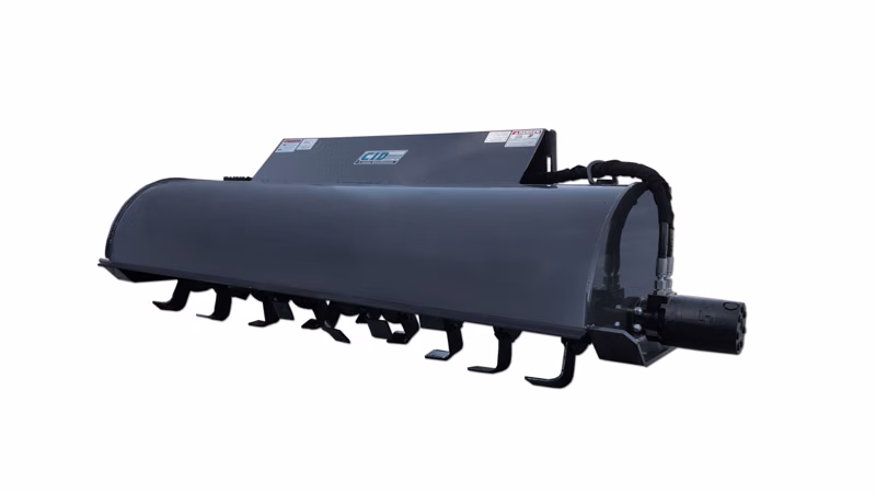2023 CID Attachments Low Flow X-treme Skid Steer Rotary Tiller - Image 1