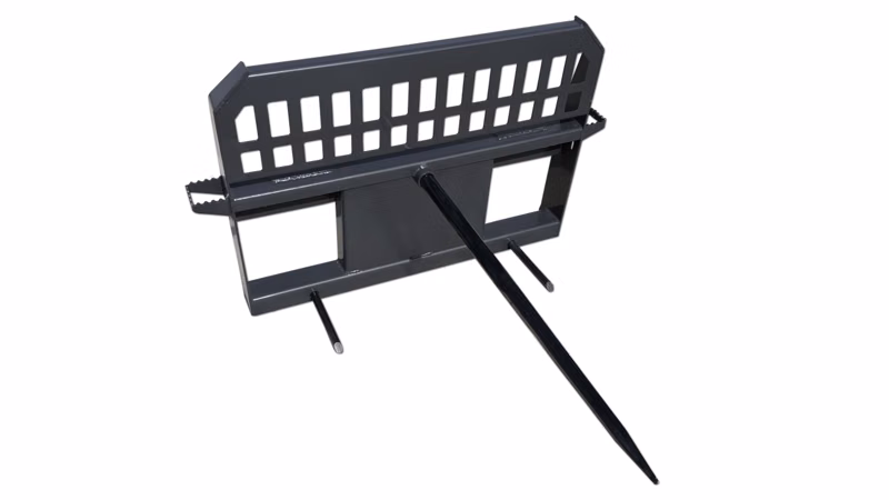 2023 CID Attachments Skid Steer High Back Hay Spears - Image 1