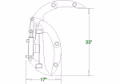 2023 CID Attachments Compact Tractor Grapple Rake Attachment - Image 3