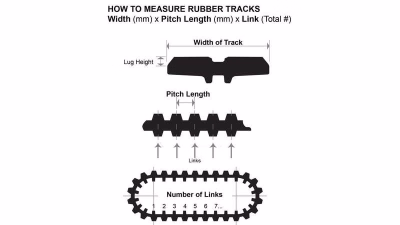2025 Bobcat 18 Inch All Purpose Excavator Rubber Track (450 x 83.5 x 74) (7356768) - Image 6